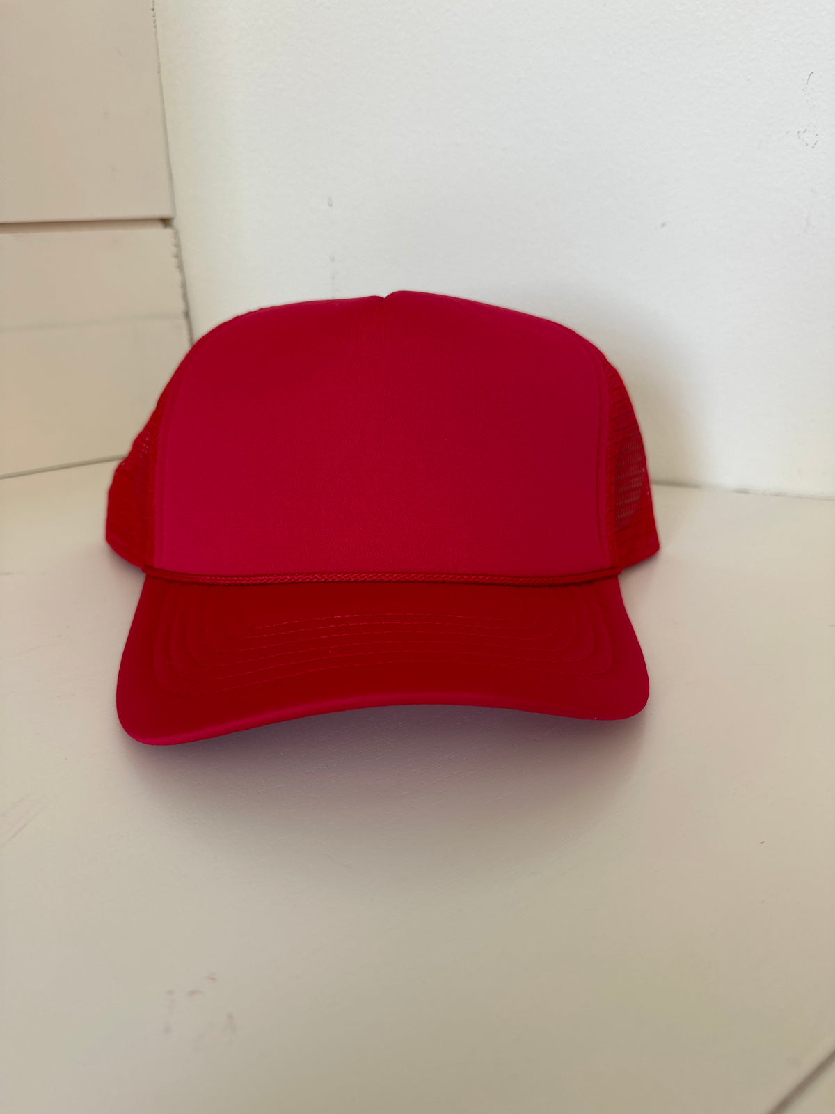 Classic Foam Front Trucker Hat: Red