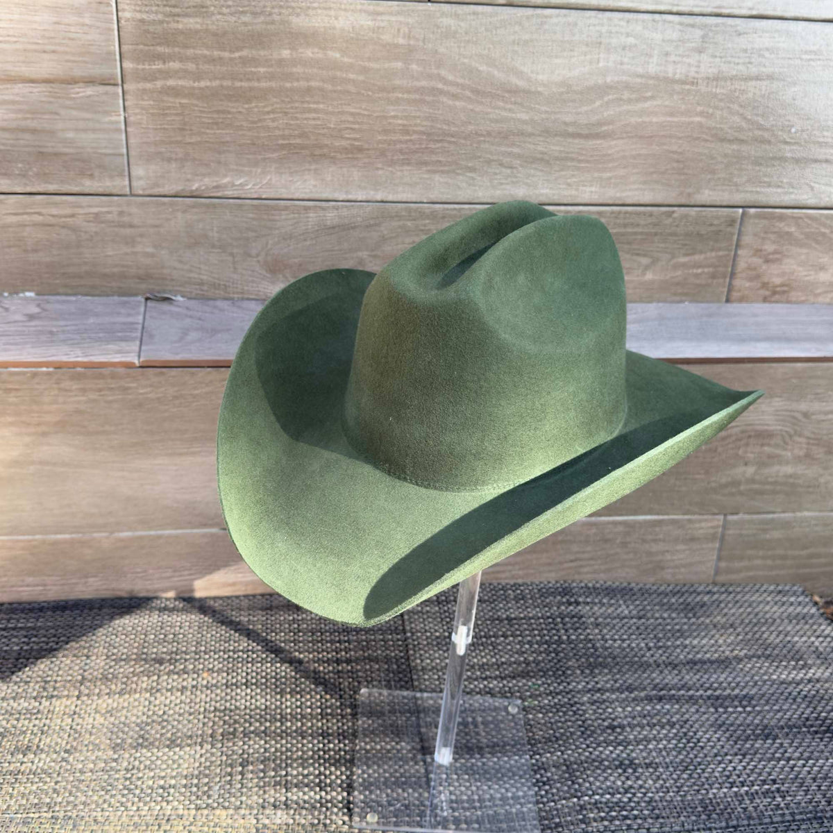 Queens INC - Cowboy hat in 100% Australian wool.: Mocha / ONE SIZE