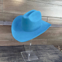 Queens INC - Cowboy hat in 100% Australian wool.: IVORY / ONE SIZE