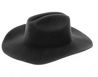 Queens INC - Cowboy hat in 100% Australian wool.: IVORY / ONE SIZE