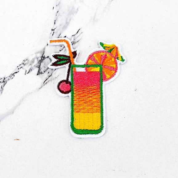 Fruity Tequila Sunrise Cocktail Drink Trucker Hat Patch