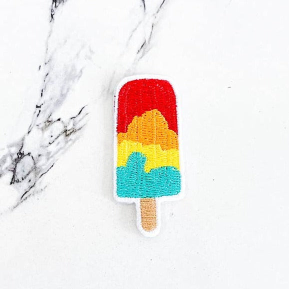 Rainbow Popsicle Trucker Hat Patch