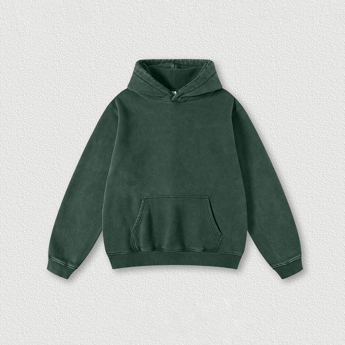 Sodalemon - Heavyweight washed velvet hooded sweatshirt: Red / XL