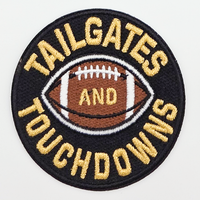 Trendy Transfers - Tailgates And Touchdowns Embroidered HAT/POCKET Patch: Maroon