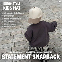 Funky Junque - Kids/Baby Two Tone Vintage Cap - Khaki/Beige: Kids (2-9 Years)