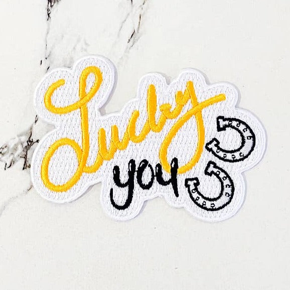 Lucky You Horseshoe Trucker Hat Patch