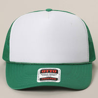 Classic Foam Front Trucker Hat: Brown-Tan