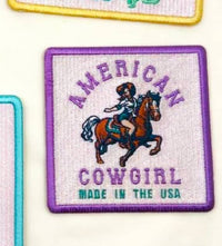 ABLNco - American Cowgirl rodeo preppy trucker hat patch iron on