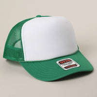Classic Foam Front Trucker Hat: Brown-Tan