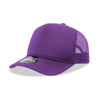 Classic Foam Front Trucker Hat: Purple