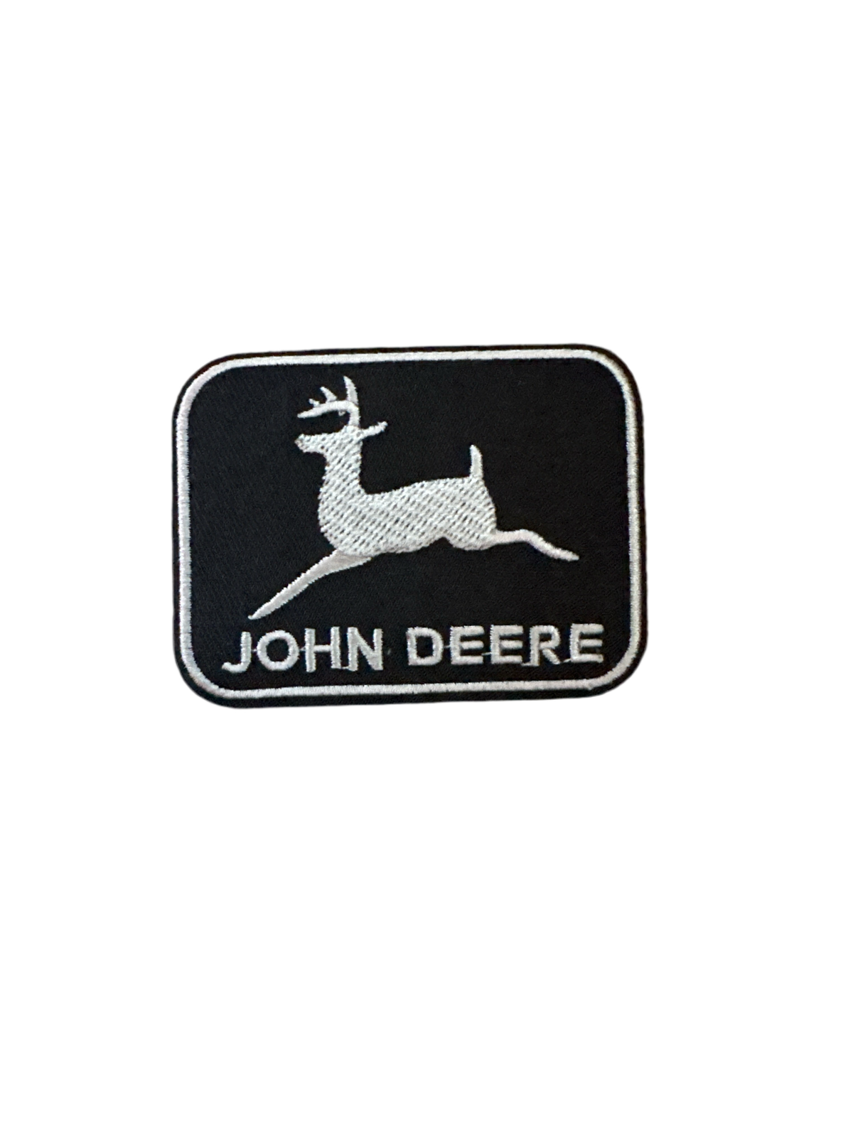 John Deer Black and Grey Patch