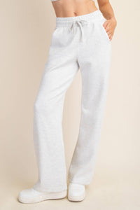 Rae Mode Modal Scuba Straight Pant: Mocha Cream