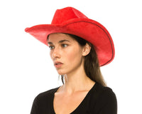 DNMC - Cattleman Cowboy-Cowgirl Hat - Vegan Suede - 12+ Colors!: Teal