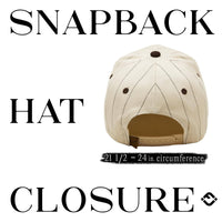 Funky Junque - Two Tone Vintage Snapback Hat - Pinstripe - Brown/Beige