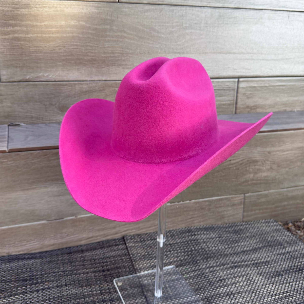 Queens INC - Cowboy hat in 100% Australian wool.: Mocha / ONE SIZE
