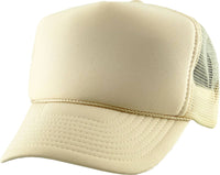 Classic Foam Front Trucker Hat: Ivory