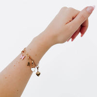 Pretty Simple Chanelle Custom Charm Bracelets - WATERPROOF: Gold