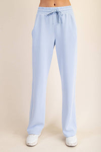 Rae Mode Modal Scuba Straight Pant: Mocha Cream