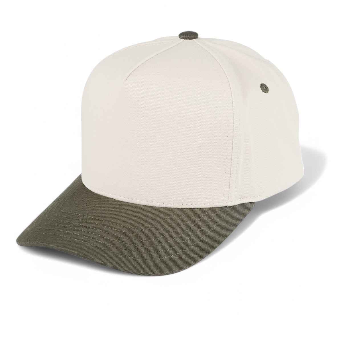 MiMi Wholesale - TCM0002 Two Tone Canvas Trucker Hat: Blue