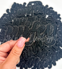 ABLNco - Black Wifey Glitter Patch