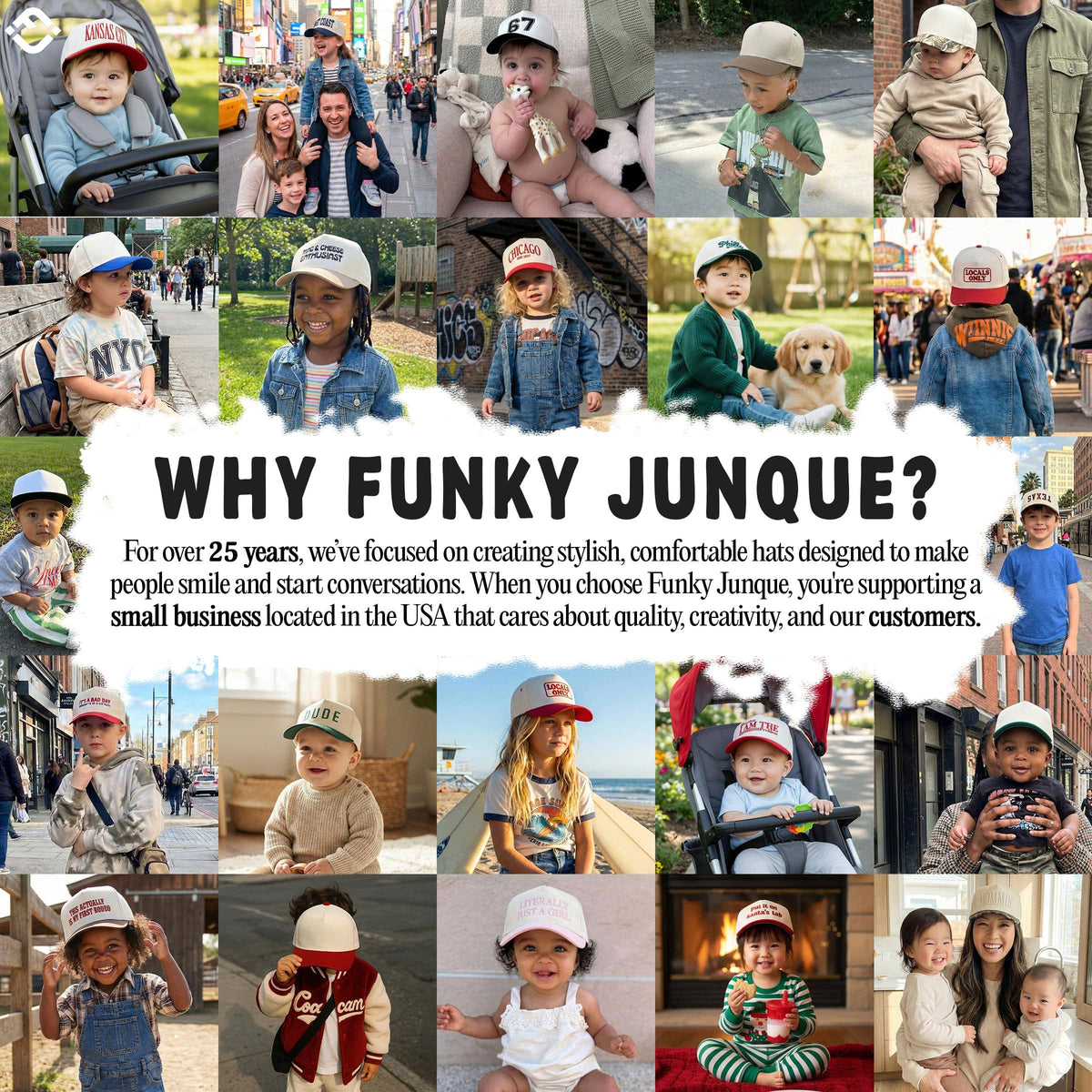 Funky Junque - Kids/Baby Two Tone Vintage Cap - Light Blue/Beige: Kids (2-9 Years)