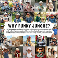 Funky Junque - Kids/Baby Two Tone Vintage Cap - Light Blue/Beige: Kids (2-9 Years)