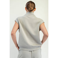 Rae Mode Modal Scuba Luxe V-Neck Sleeveless Top and Shorts Set: Paradise Blue