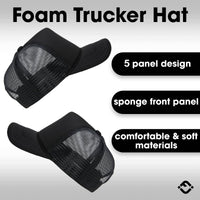 Funky Junque - Foam Trucker Hat (Black/Black)