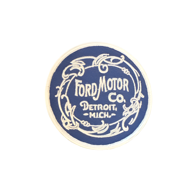 Ford Motor Co. Blue Circle Trucker Hat Patch