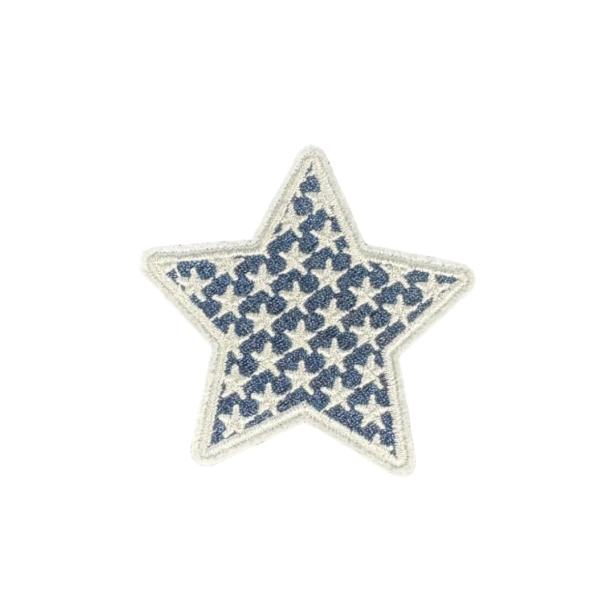 Blue and White American Flag Stars Patch
