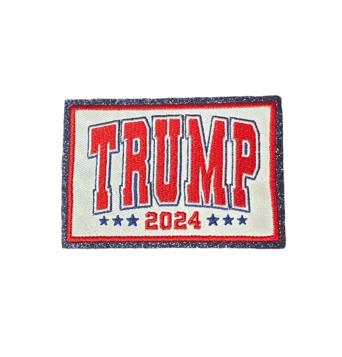 Trump 2024 Red and Blue Sparkle Patch