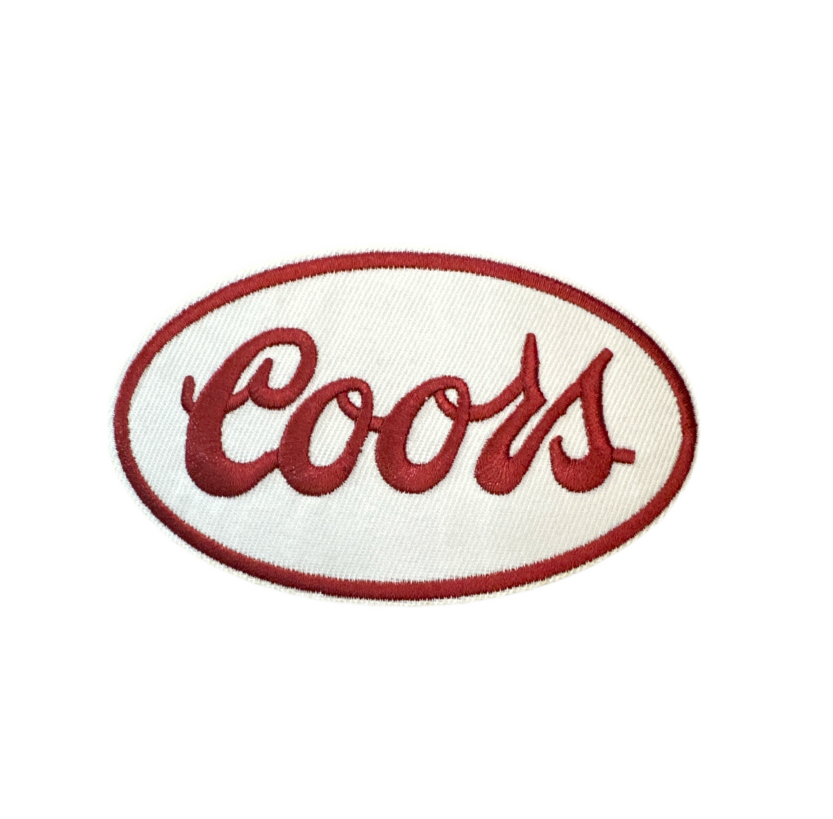 Coors Red and White Oval Patch