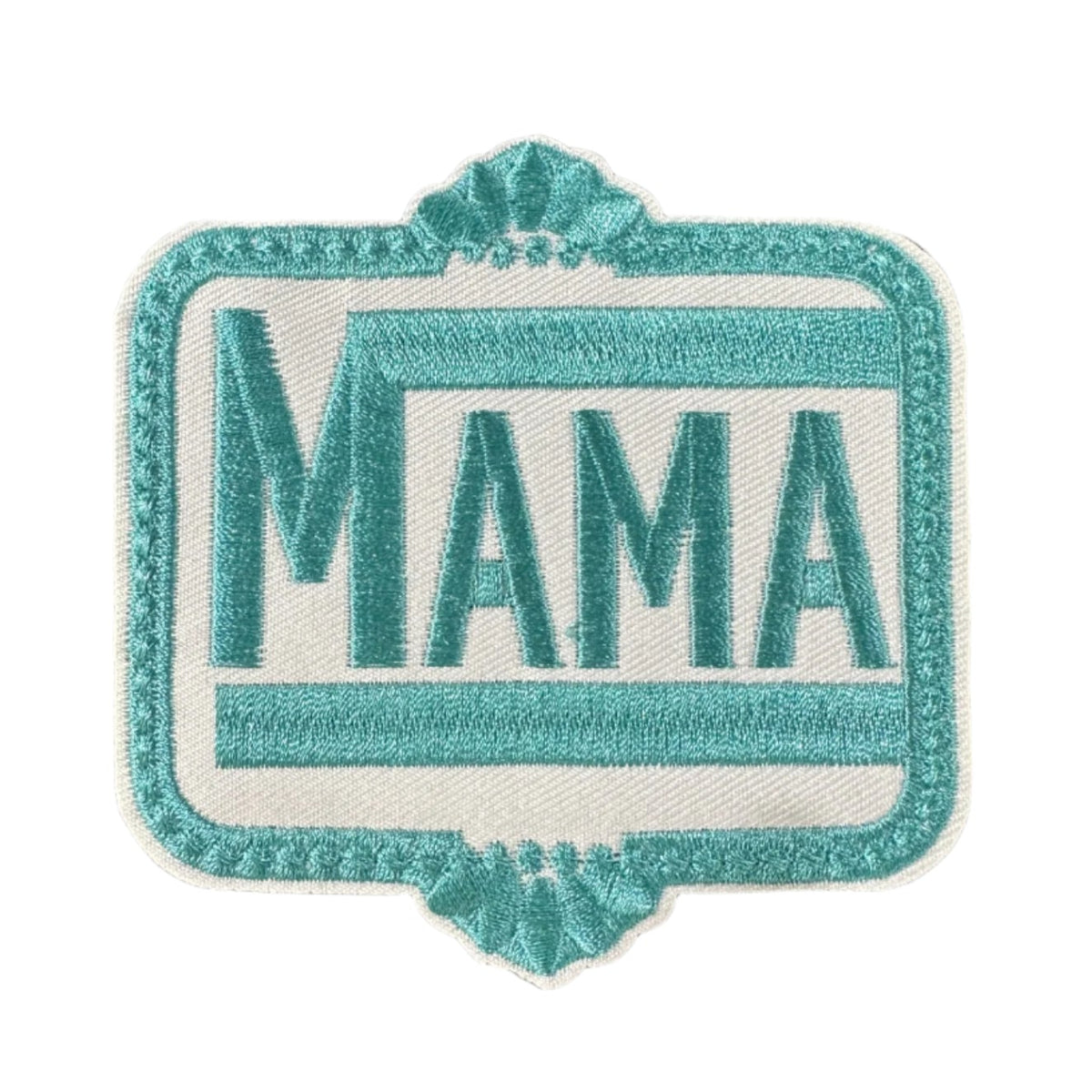 Large Teal Mama Patch