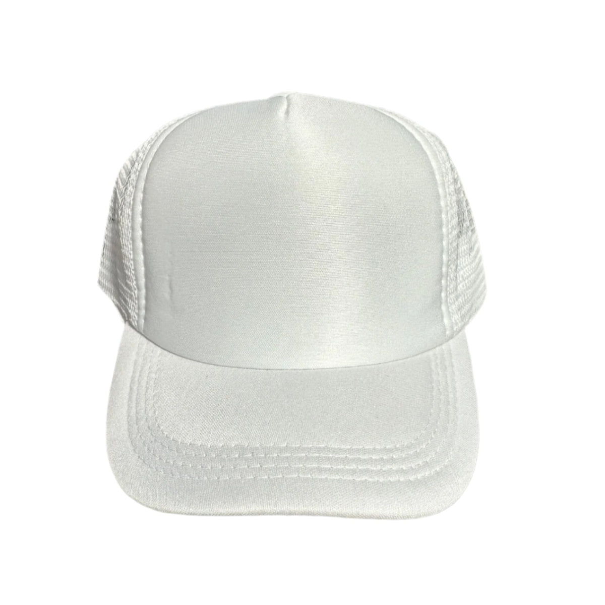 Youth Trucker Foam Hat: White