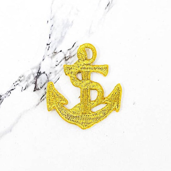 Gold Anchor Trucker Hat Patch