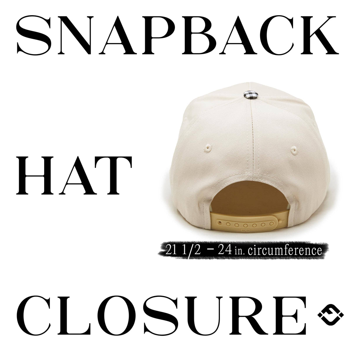 Funky Junque - Two Tone Vintage Snapback Hat - Gingham Print-Black & White