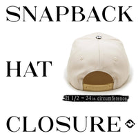 Funky Junque - Two Tone Vintage Snapback Hat - Gingham Print-Black & White