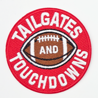 Trendy Transfers - Tailgates And Touchdowns Embroidered HAT/POCKET Patch: Maroon