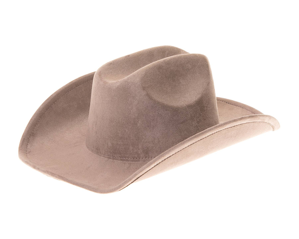 DNMC - Cattleman Cowboy-Cowgirl Hat - Vegan Suede - 12+ Colors!: Teal