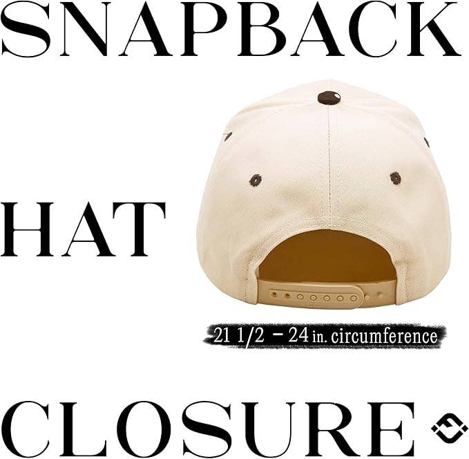 Funky Junque - Women's 2-Tone Blank Snapback Hat - Polka Dots - Brown/Beige