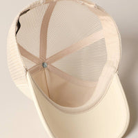 Classic Foam Front Trucker Hat: Lavender-Cream