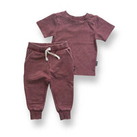 Children's Oxblood Snow Wash Basic Tee