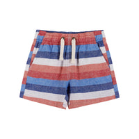 Andy & Evan Boys T-Shirt & Striped Drawstring Shorts Set