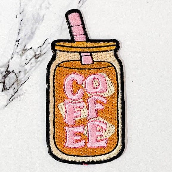 Iced Coffee Trucker Hat Patch