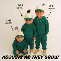 Funky Junque - Kids/Baby Two Tone Vintage Cap - Kelly Green/Beige: Kids (2-9 Years)