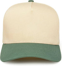 Funky Junque - Two Tone Vintage Snapback Hat - Sage/Beige