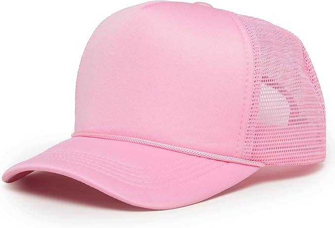 Funky Junque - Foam Snapback Trucker Hat - Light Pink