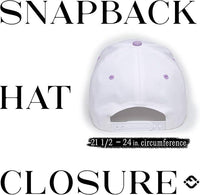 Funky Junque - Two Tone Vintage Snapback Hat - Lavender/White