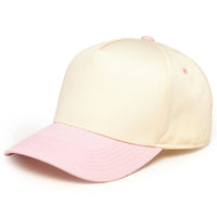 Funky Junque - Two Tone Vintage Snapback Hat - Light Pink/Beige