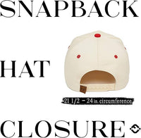Funky Junque - Embroidered Brim Two Tone Trucker Hat - Red/Beige